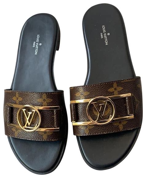 lock it flat mule louis vuitton|louis vuitton flat mule sandals.